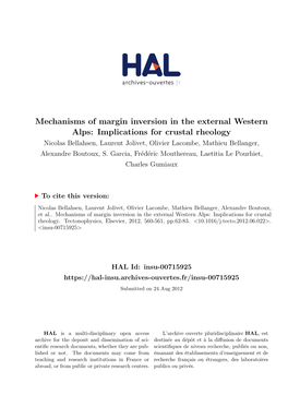 Mechanisms of Margin Inversion in the External Western Alps