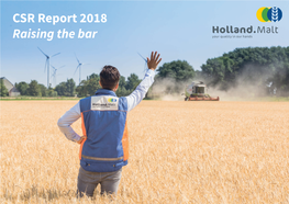CSR Report 2018 Raising the Bar Contents