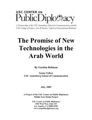 The Promise of New Technologies in the Arab World