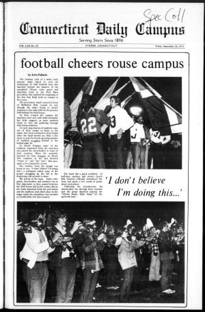 Football Cheers Rouse Campus
