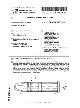 A Lead-Free Primed Rimfire Cartridge and Method of Making the Same