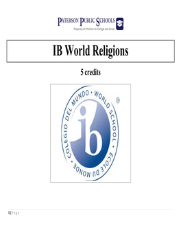 IB World Religions 5 Credits