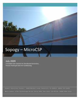 Sopogy – Microcsp