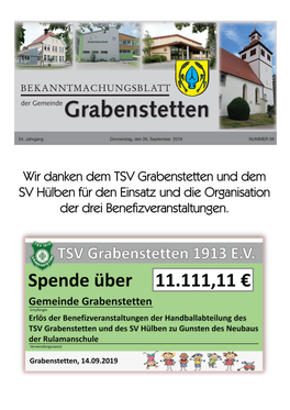 Mitteilungsblatt KW 39/2019