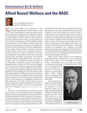 Alfred Russel Wallace and the RASC