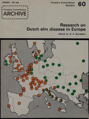 Research on Dutch Elm Disease in Europe