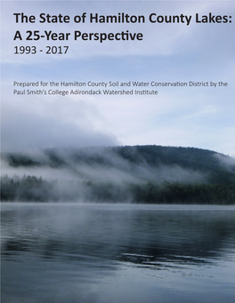 The State of Hamilton County Lakes: a 25-Year Perspective 1993 - 2017