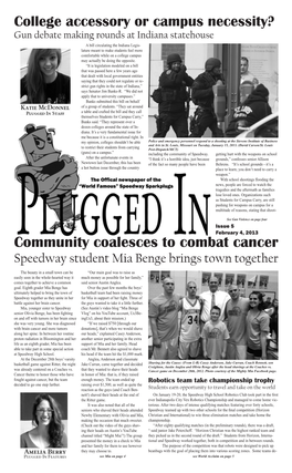 Community Coalesces to Combat Cancer Speedway Student Mia Benge Brings Town Together