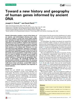 Toward a New History and Geography of Human Genes