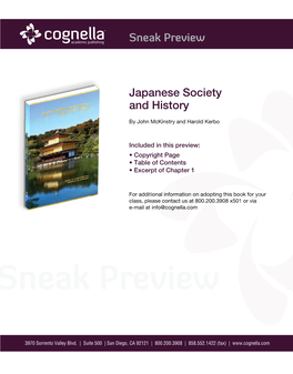 Japanese Society and History