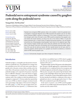 Pudendal Nerve Entrapment Syndrome Caused by Ganglion Cysts Along