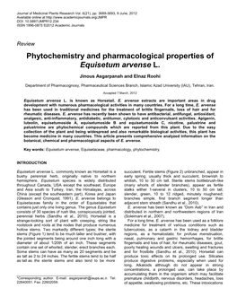 Chemistry, Pharmacology and Medicinal Properties of Heracleum Persicum Desf