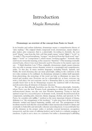 Introduction Magda Romanska