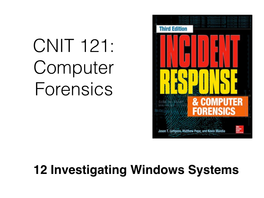 12 Investigating Windows Systems