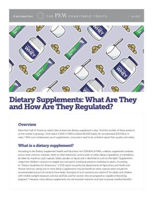 Dietary Supplements: What Are Theybar