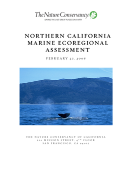 Northern California Marine Ecoregional Assessment February 27, 2006
