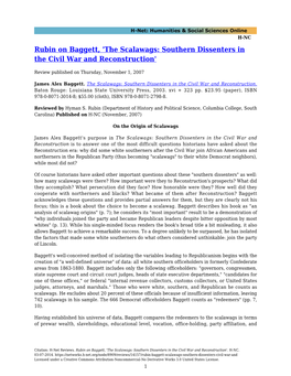 The Scalawags: Southern Dissenters in the Civil War and Reconstruction'