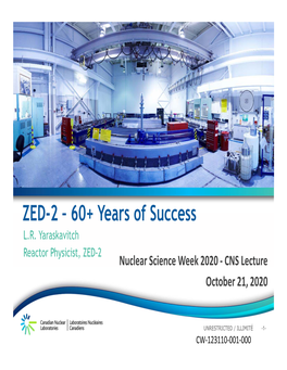 ZED-2 – 60+ Years of Success L.R