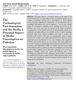 The Technological Post-Humanism and the Media