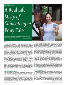 A Real Life Misty of Chincoteague Pony Tale