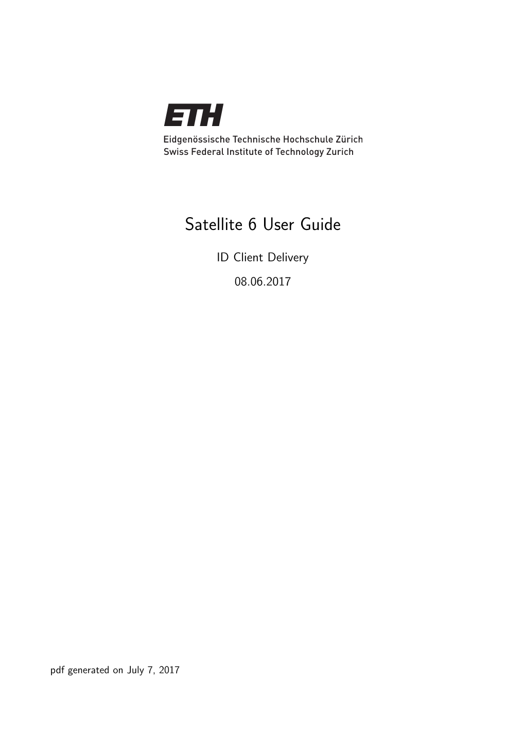 Satellite 6 User Guide