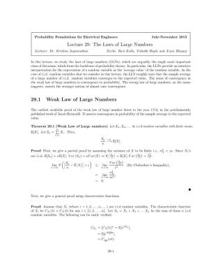 Law of Large Numbers Is Convergence in Probability