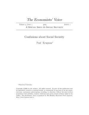 Krugman on Social Security