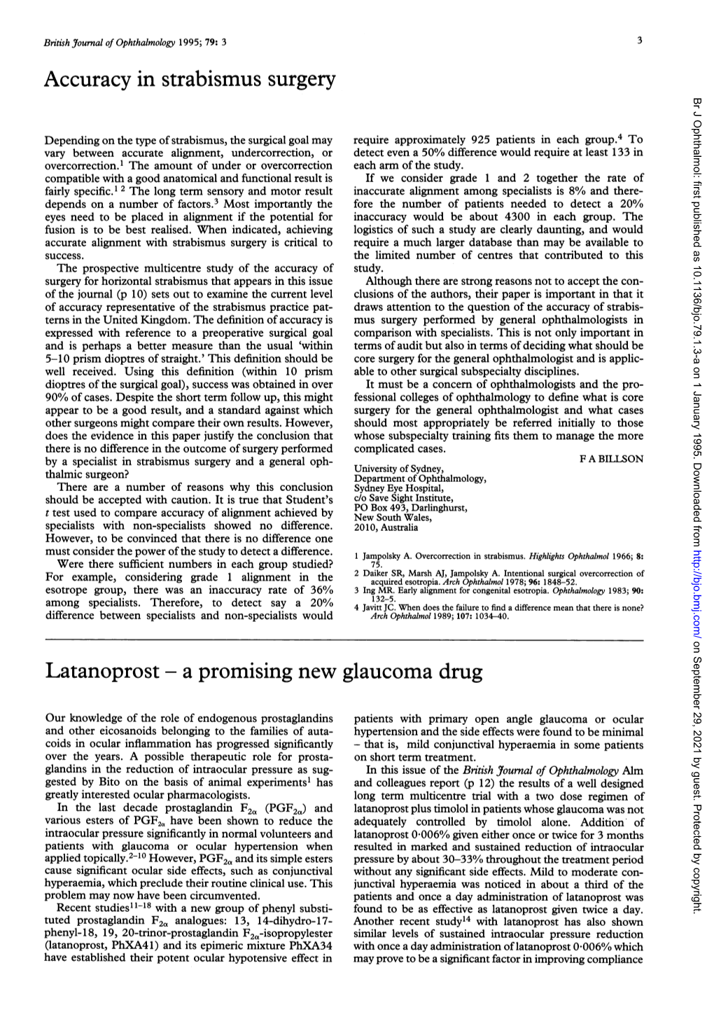 Latanoprost a Promising New Glaucoma Drug