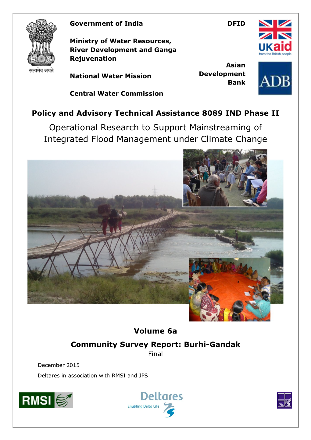 Vol. 6A Community Survey Report: Burhi-Gandak – Final December 2015