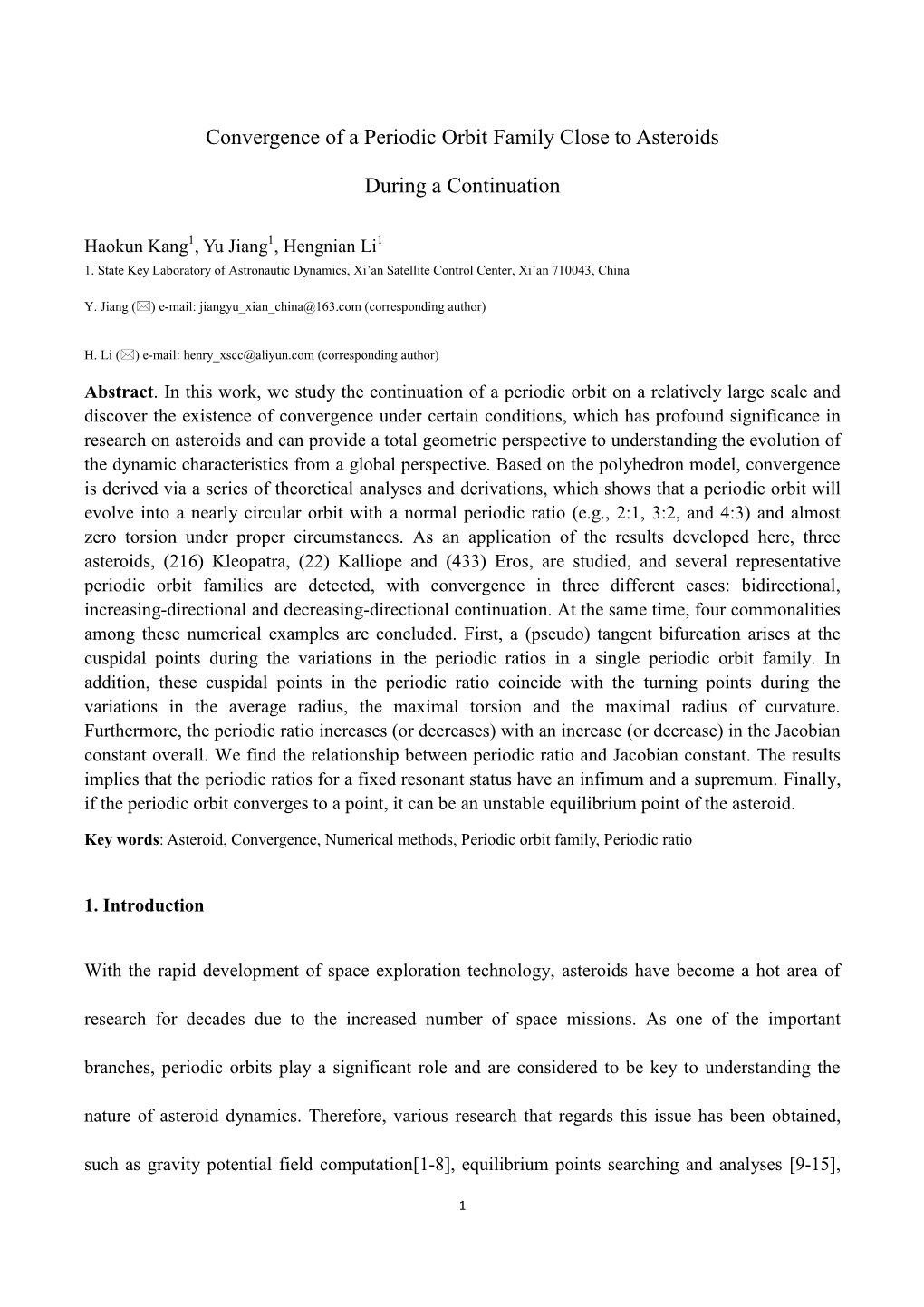 Convergence of a Periodic Orbit Family Close to Asteroids During a Continuation