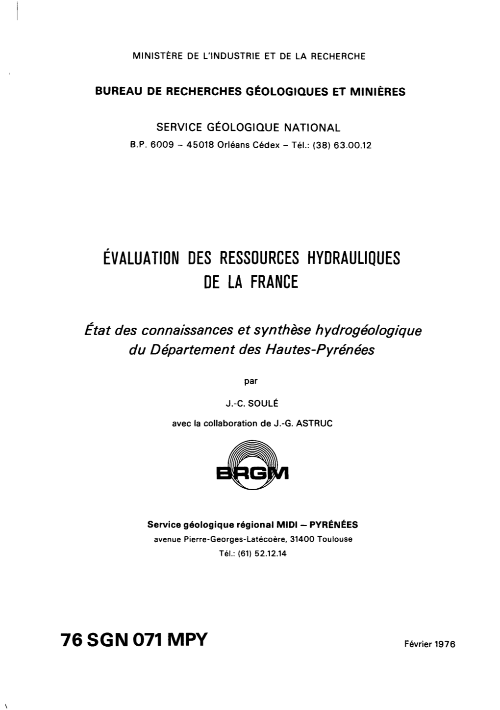 Évaluation Des Ressources Hydrauliques De La France