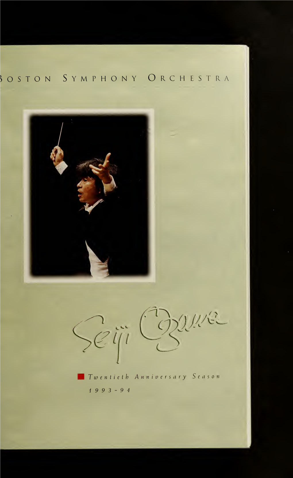 Boston Symphony Orchestra Concert Programs, Season 113, 1993-1994