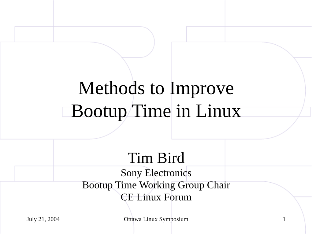 Methods to Improve Bootup Time in Linux