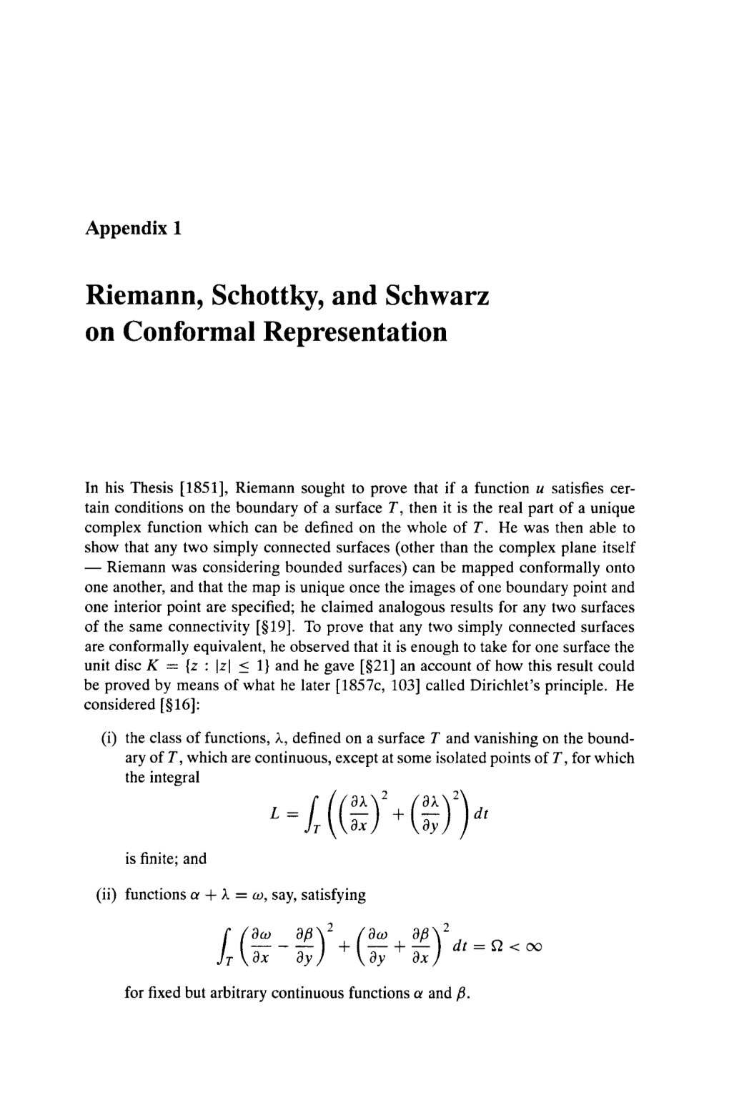 Riemann, Schottky, and Schwarz on Conformal Representation