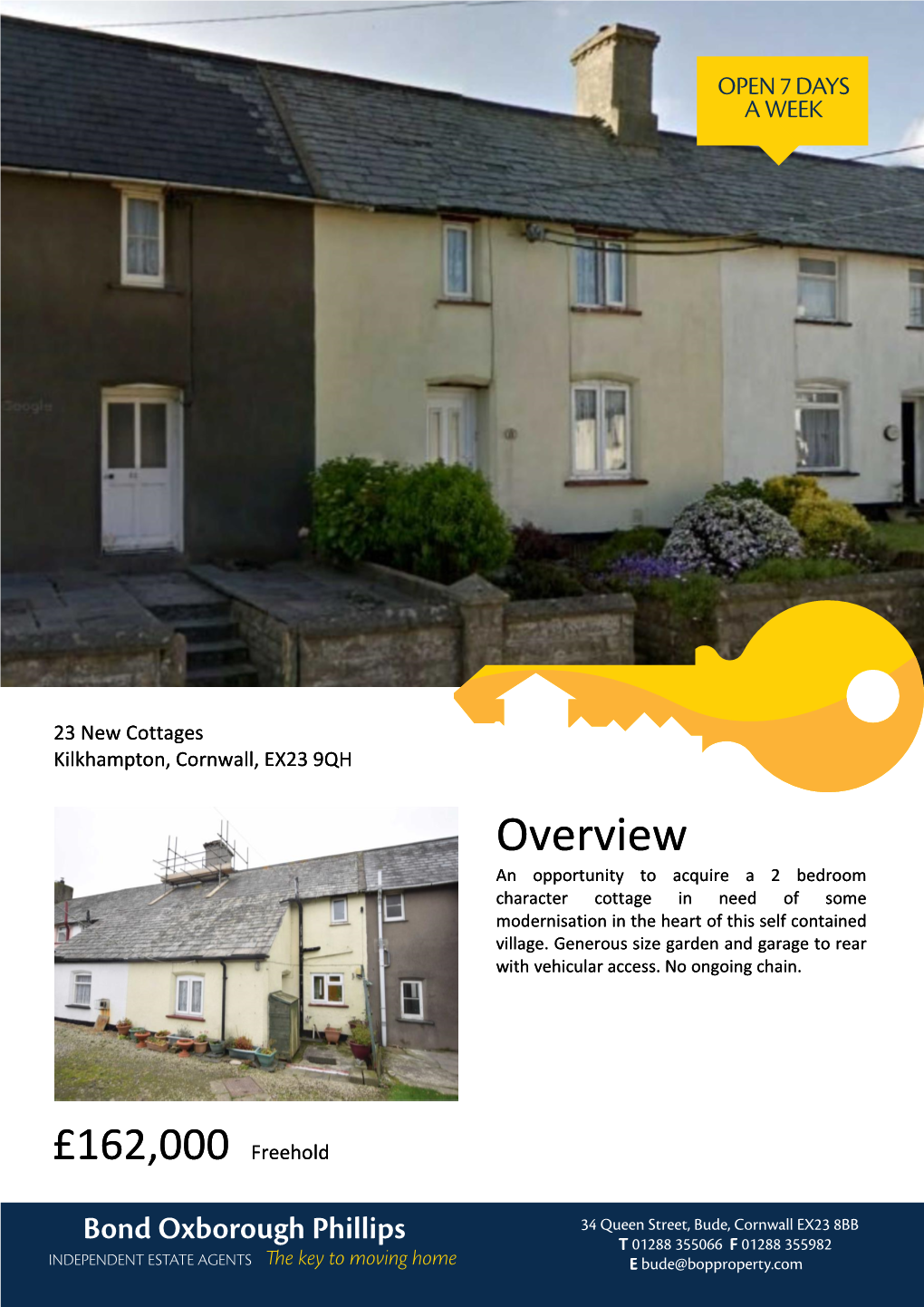 23 New Cottages, Kilkhampton, Cornwall, EX23 9QH