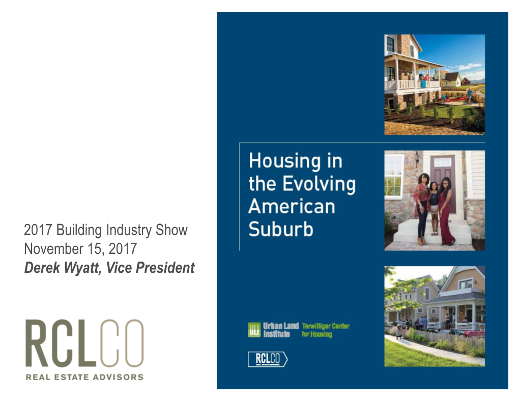 Housing in the Evolving American Suburb