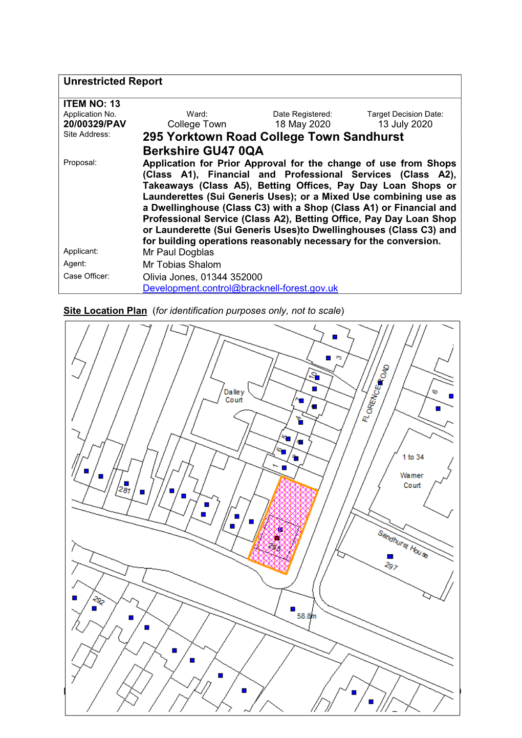 295 Yorktown Road College Town Sandhurst Berkshire GU47