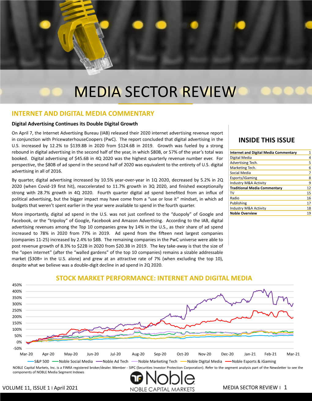 Noble Media Newsletter 1Q 2021