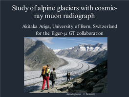 First Results from Glacier Muon Radiography