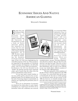 Economic Issues and Native American Gaming