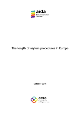 The Length of Asylum Procedures in Europe