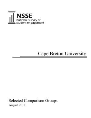 2011 Selected Comparison Groups Report