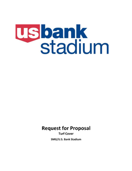 Request for Proposal Turf Cover SMG/U.S