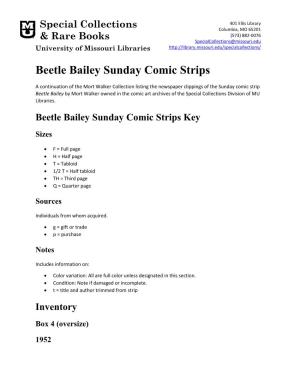 Beetle Bailey Comic Strips
