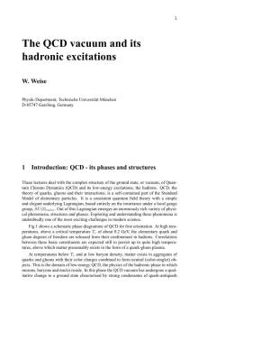 The QCD Vacuum and Its Hadronic Excitations
