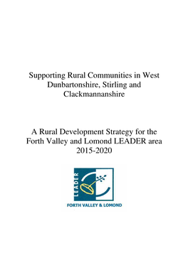 Supporting Rural Communities in West Dunbartonshire, Stirling and Clackmannanshire