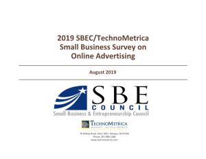 2019 SBEC/Technometrica Small Business Survey on Online Advertising