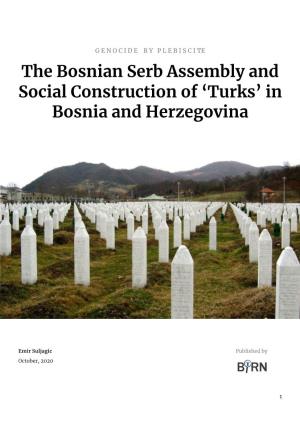 The Bosnian Serb Assembly and Social Construction of 'Turks'