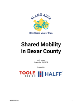 Shared Mobility in Bexar County