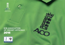 Ecb Association of Cricket Officials